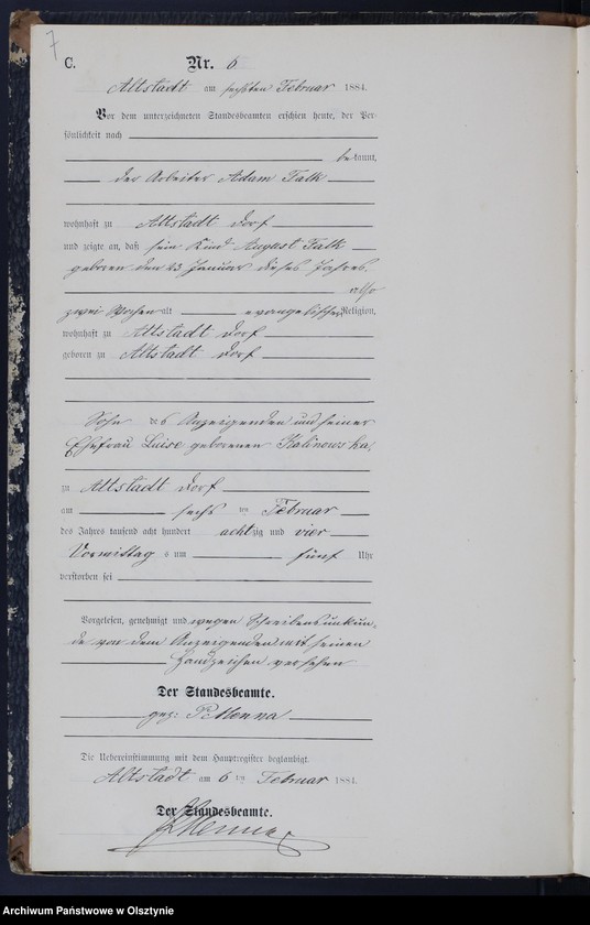 image.from.unit.number "Sterbe-Neben-Register Nr 1 - 64"