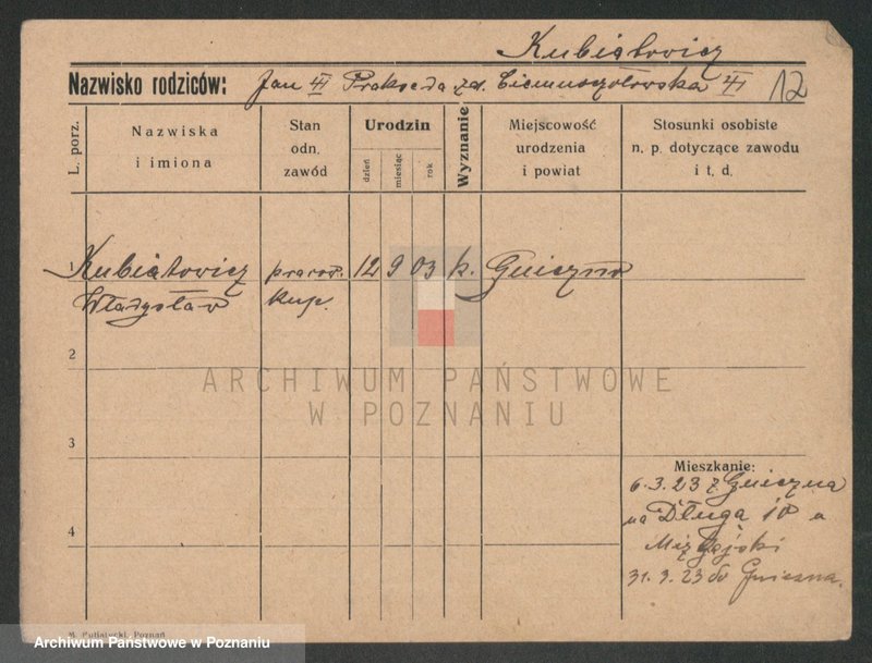 Obraz 12 z jednostki "Kubiarczyk - Kupska"