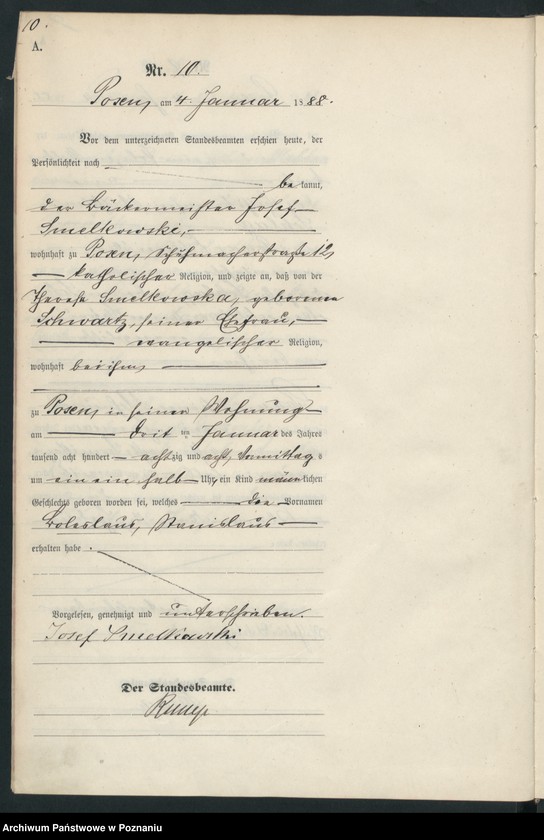 Obraz 13 z jednostki "Księga urodzeń t. I"