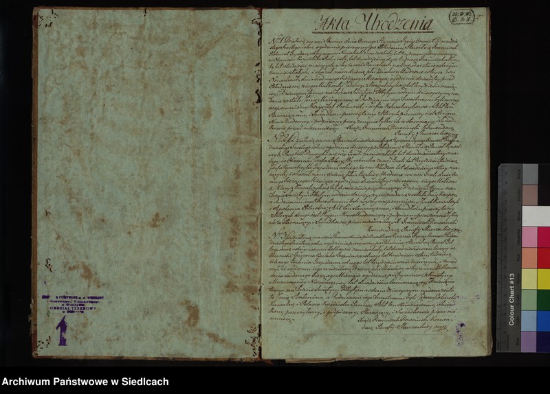 image.from.unit "Duplikat. Księga Aktów Urodzenia, Zeyścia i Małżeństw Kościoła Parafialnego Skurzec na rok 1826 służąca"