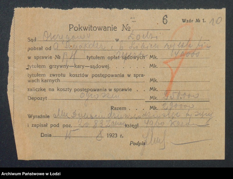 Obraz 12 z jednostki "A. Sznajder i E. Liebiech – sklep galanteryjny"