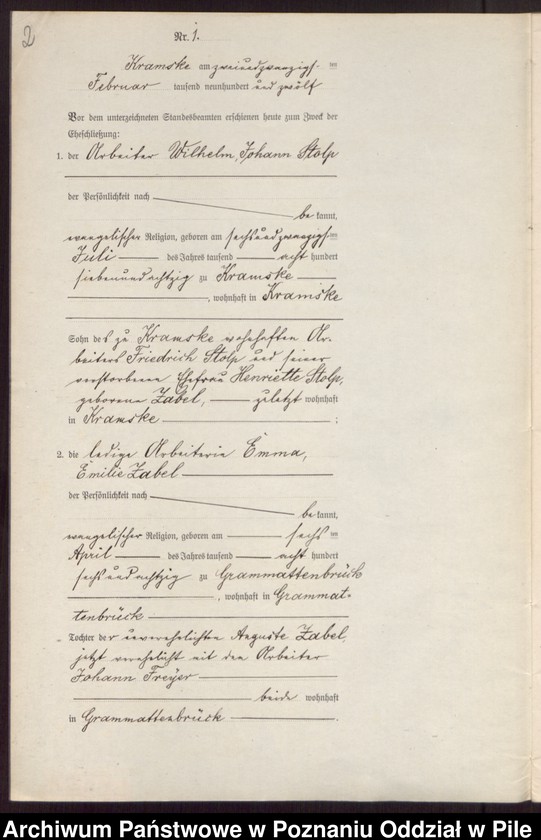 image.from.unit.number "Księga małżeństw"