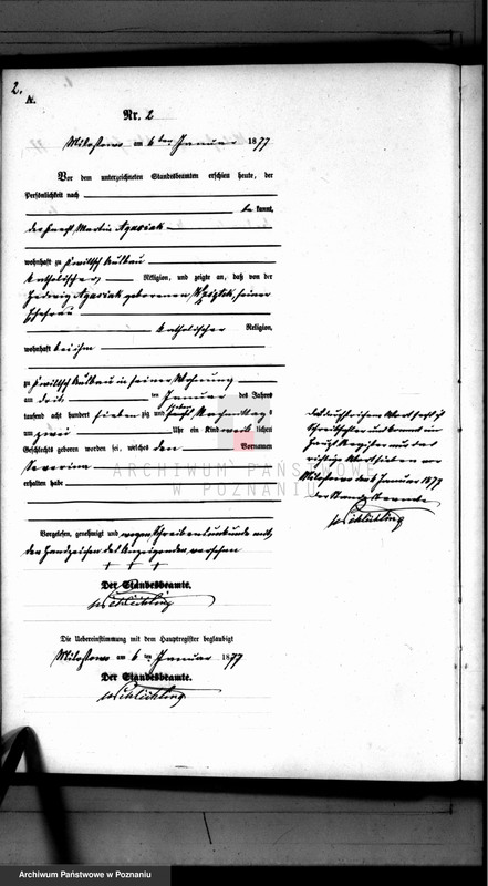 Obraz 3 z jednostki "Księga urodzeń"