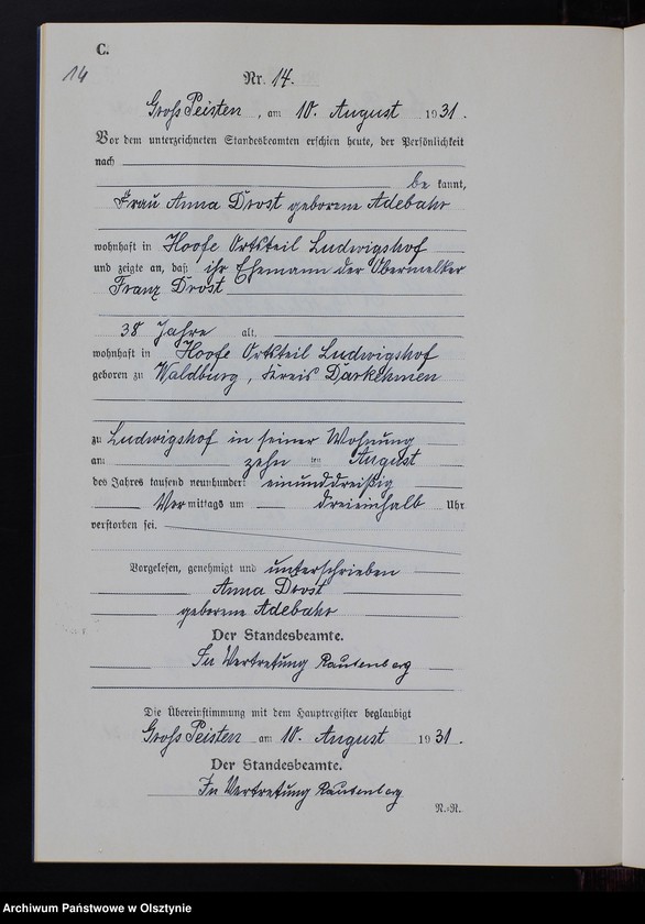 image.from.unit.number "Sterbe-Neben-Register Nr 1 - 17 [ Księga zgonów - wtóropis ]"