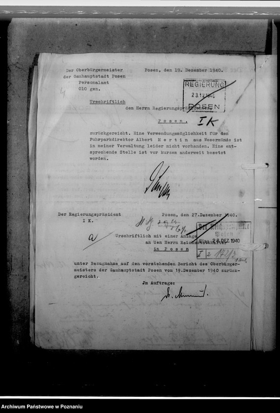 Obraz 8 z jednostki "Mertin, Albert - urzędnik"