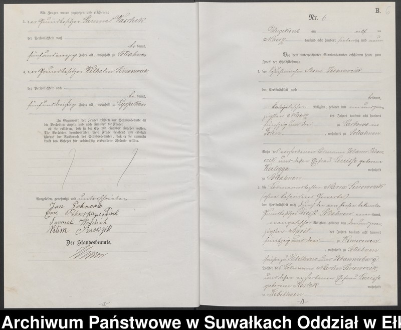 image.from.unit.number "[Heiraths-Haupt-Register des Königlichen Preussischen Standes-Amtes Kumilsko Kreis Johannisburg]"