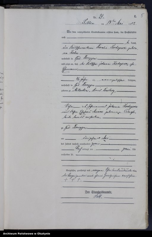 image.from.unit.number "Sterbe-Neben-Register Nr 25 - 78"