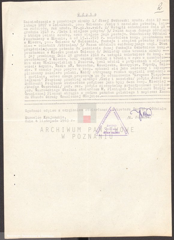 Obraz 16 z jednostki "Życiorysy powstańców wielkopolskich: S - tom lX /Sutkowski Józef - Szczepański Wojciech/."