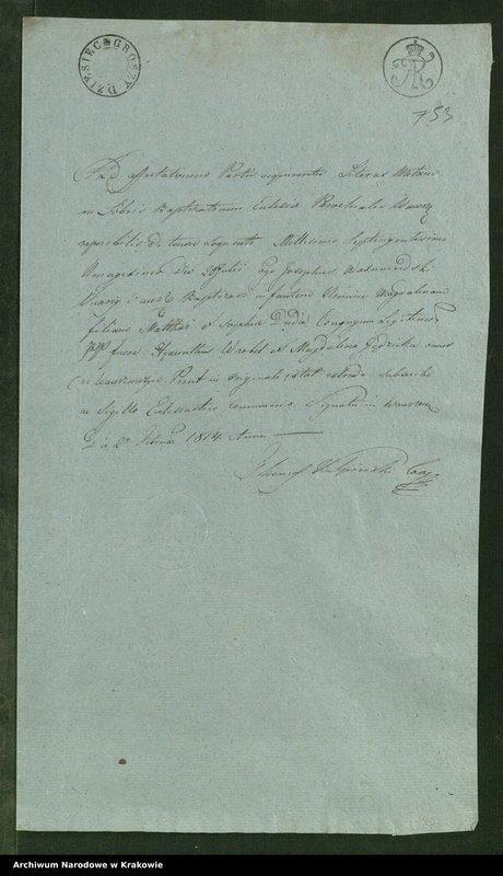 image.from.unit.number "Allegaty do małżeństw parafii Wawrzeńczyce"