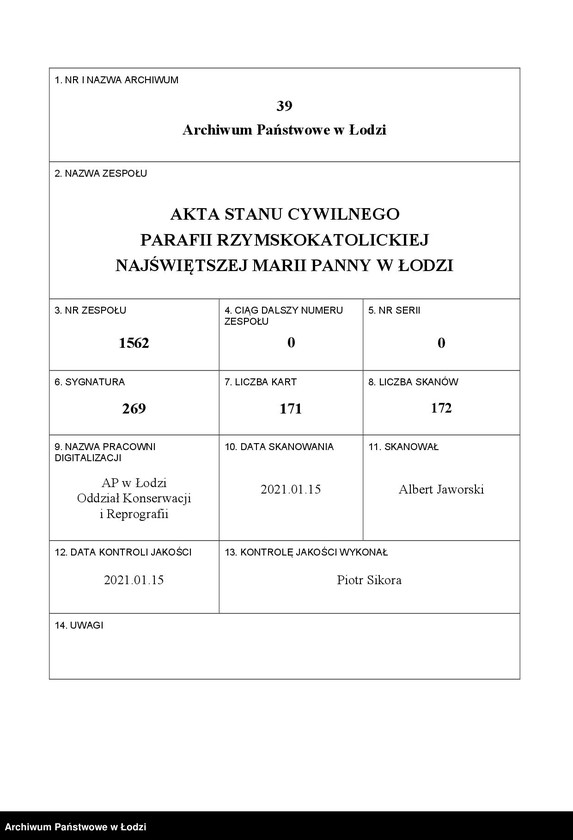 Obraz 1 z jednostki "Akta zgonów"