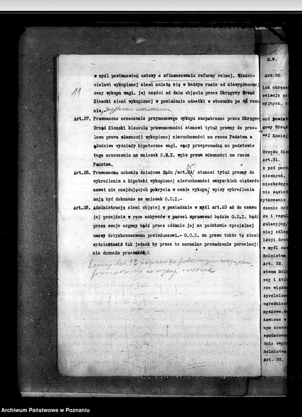 Obraz 16 z jednostki "Sprawy prawne projekty ustaw i rozporządzeń do Sejmu Ustawodawczego"