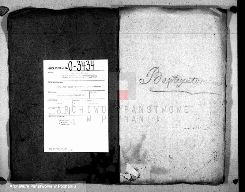 Obraz 2 z jednostki "Liber baptisatorum, copulatorum u. mortuorum"