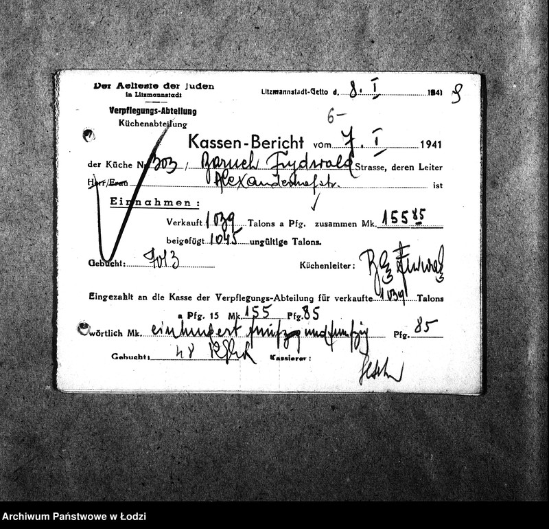 Obraz 12 z jednostki "[Kuchnia nr 303, ul. Limanowskiego 8. Kuchnia, ul. Limanowskigo 22. Kuchnia nr 305, ul. Limanowskiego 26. Kuchnia nr 341, ul. Limanowskiego 28. Działalność kuchni, personel, konsumenci, kontrole]"