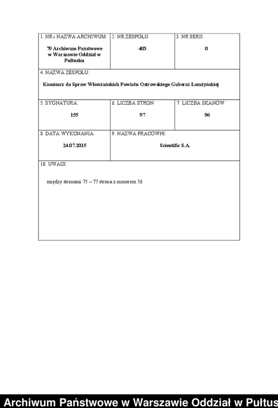 image.from.unit.number "O urządzaniu chłopów byłej rządowej wsi Zamość, gm. Długosiodło, wchodzącej w skład prywatnej własności Przetycz podlegającej ziemianinowi Stanisławowi Damięckiemu cz.11"