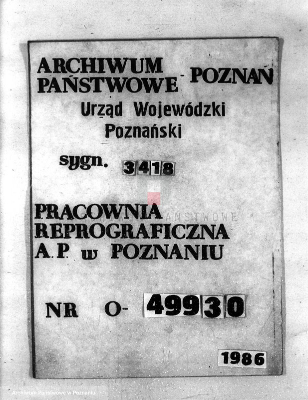 Obraz 1 z jednostki "Majątek Goliński powiat koniński /nadzór nad gospodarką leśna/"