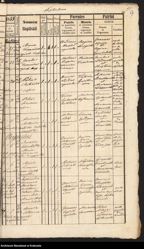 Obraz 20 z jednostki "[Akta urodzeń]"