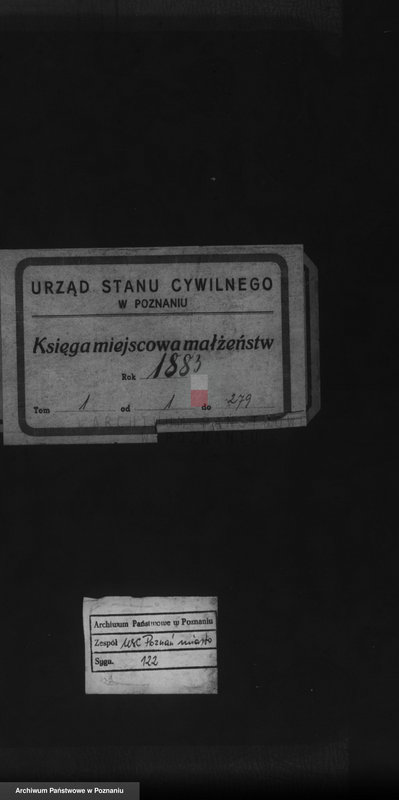 Obraz 1 z jednostki "Księga małżeństw t. I"