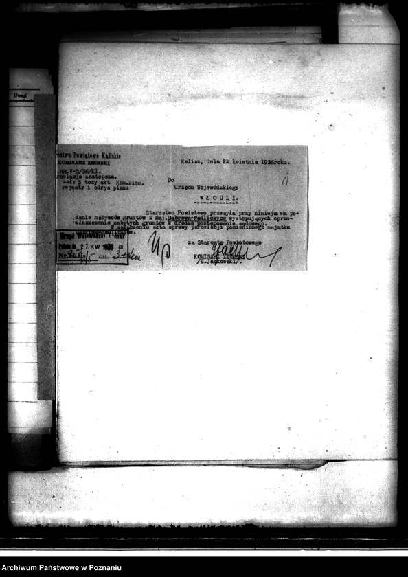 image.from.unit.number "Przewłaszczenie parcel z majątku Dąbrówka-Radliczyce powiatu kaliskiego"