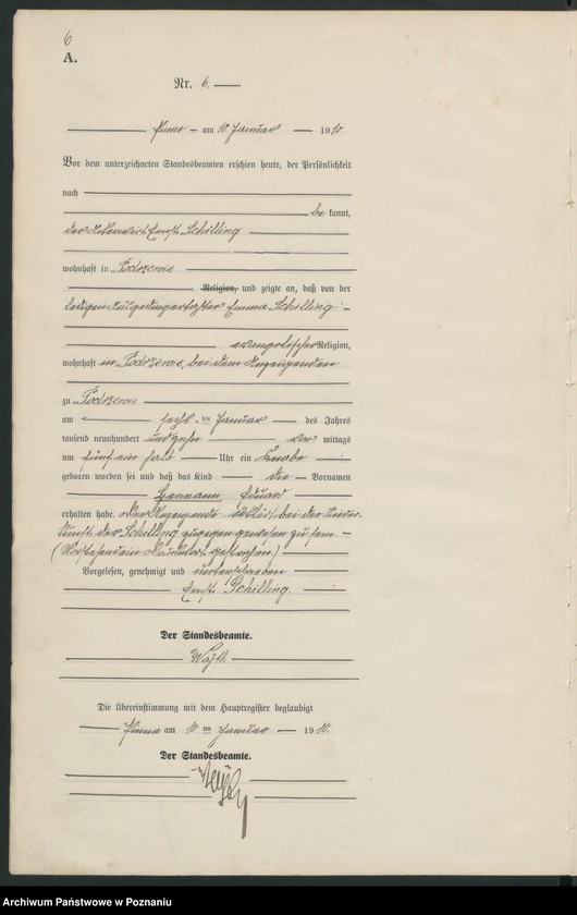 Obraz 9 z jednostki "Geburts-Neben-Register"