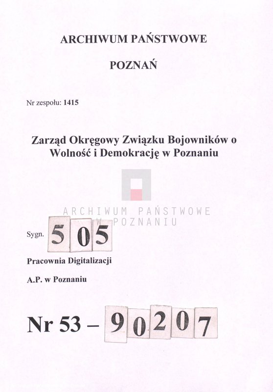 Obraz 1 z jednostki "Przemówienia i materiały dotyczące uroczystych rocznic powstania wielkopolskiego."