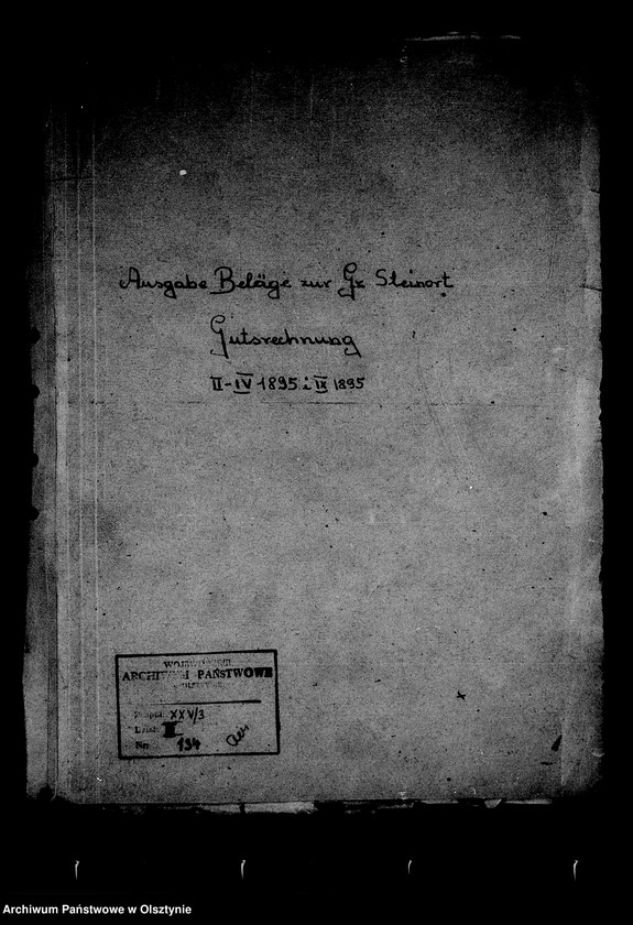 image.from.unit.number "Ausgabe- Beläge zur Gr. Steinorter Gutsrechnung"