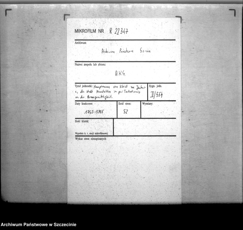 Obraz 2 z jednostki "Hauptmann von Kleist zu Juchow contra die Stadt Neustettin in po: Turbationis an der Braugerechtigkeit"
