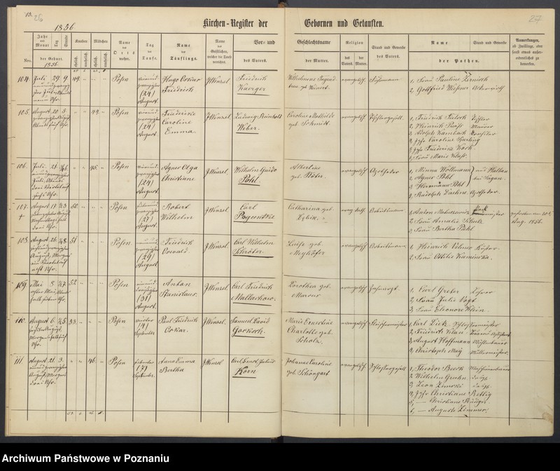 Obraz 16 z jednostki "[Akta urodzeń i chrztów, ślubów, zgonów]"