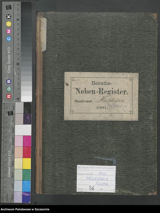 Obraz 2 z jednostki "Heiraths-Register (Neben-Register)"