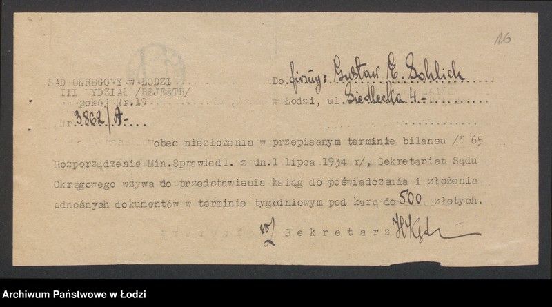 Obraz 18 z jednostki "Gustaw E. Sohlich – fabryka mydła i chemicznych przetworów"