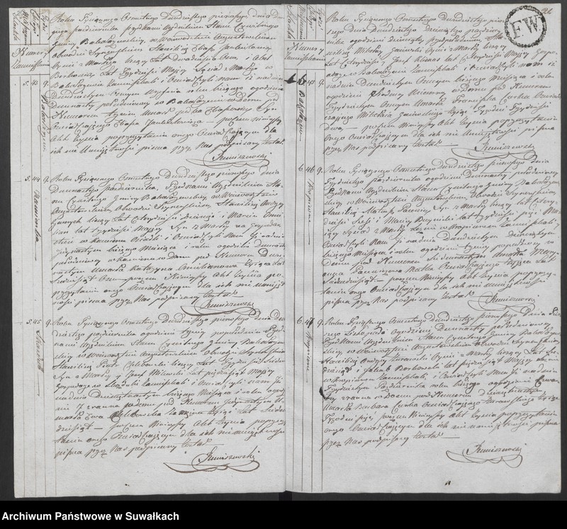Obraz 14 z jednostki "Akta Zeszłych Gminy Bakałarzewskiey Na rok 1821-wszy"