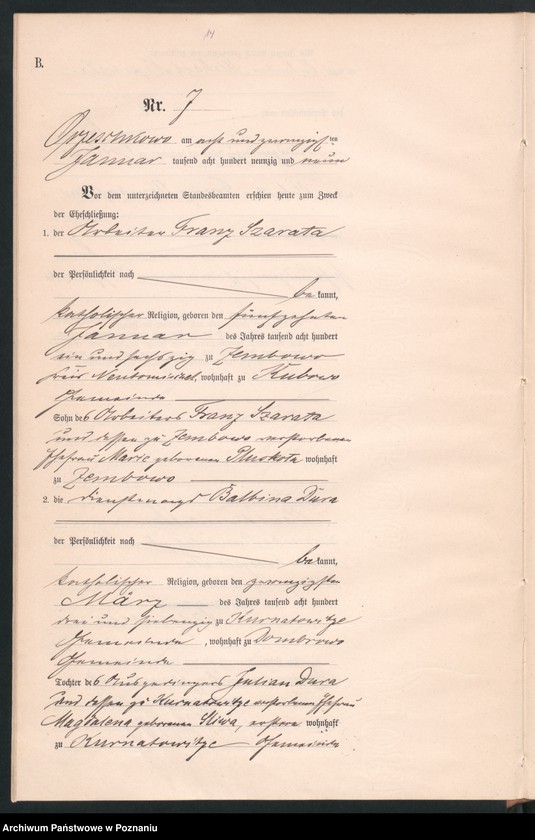 Obraz 16 z jednostki "Księga małżeństw"