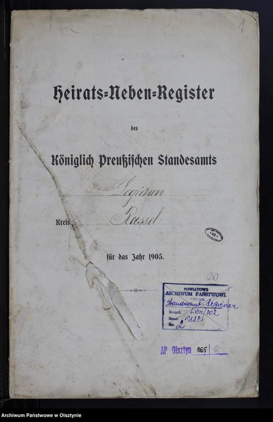 image.from.unit.number "Heiraths-Neben-Register Nr 1 - 9"