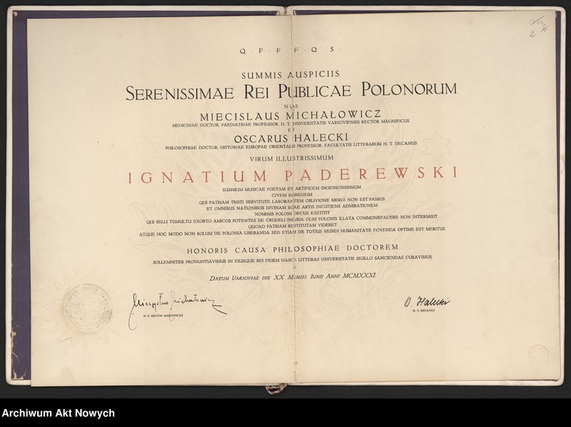 image.from.unit.number "Korespondencja dotycząca nadania dyplomów doktoratów honoris causa przez Uniwersytet Jagielloński, Uniwersytet Poznański i Uniwersytet Warszawski; Są 2 dyplomy: UW i UP - przechowywany oddzielnie (duży format)"
