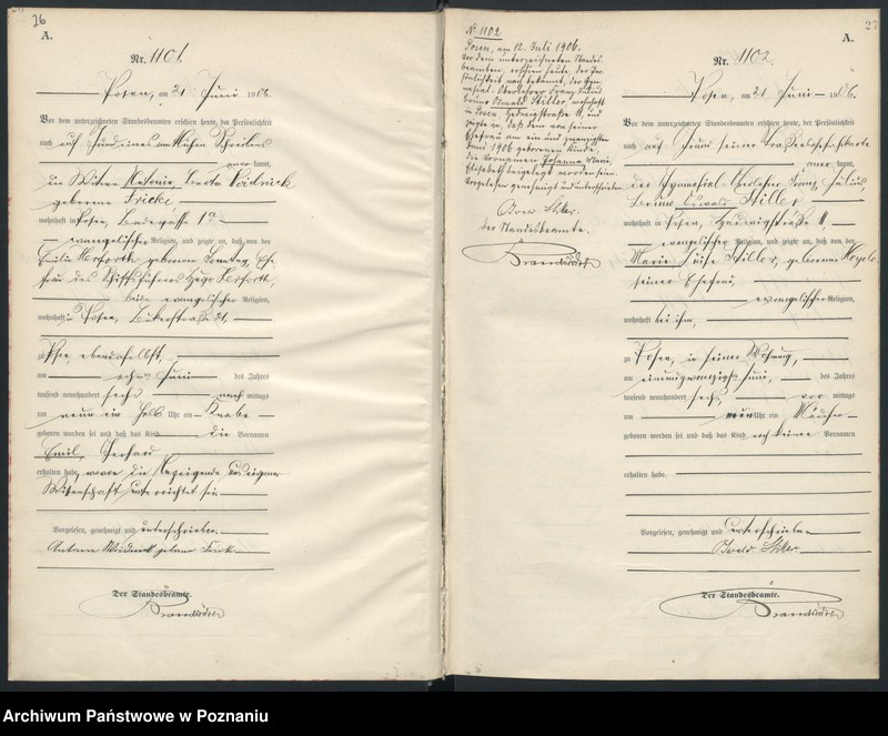 Obraz 16 z jednostki "Księga miejscowa urodzeń"