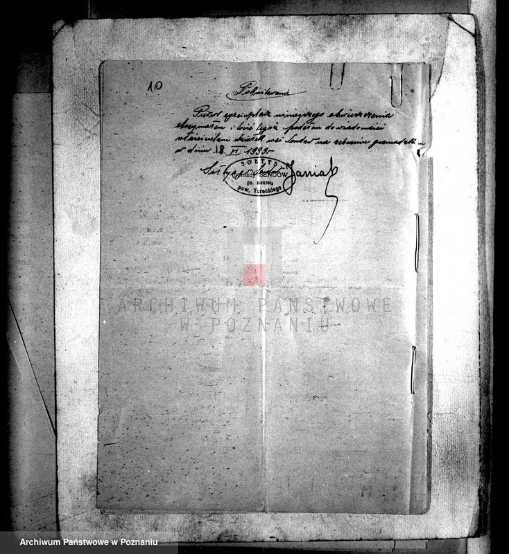 Obraz 14 z jednostki "Regulacja hipoteczna scalonych wsi Sendów powiatu tureckiego"