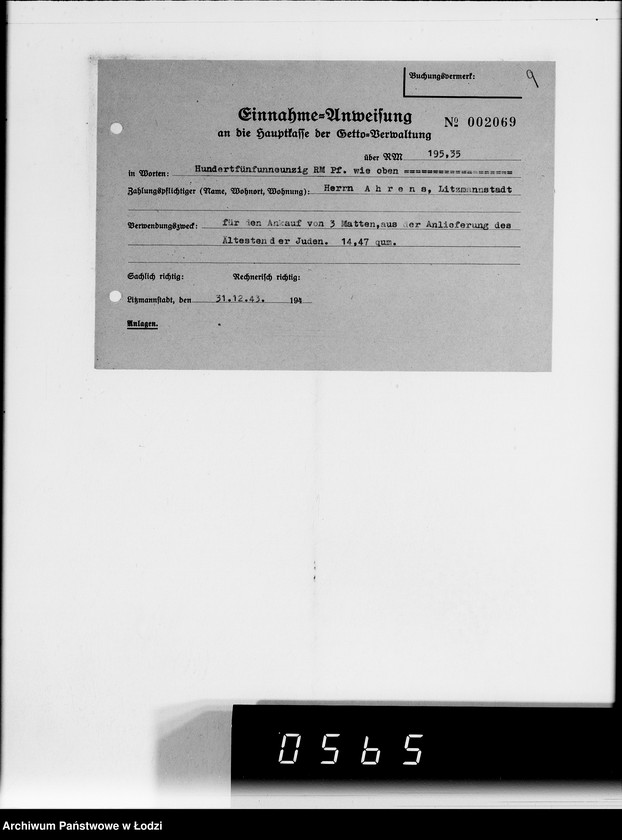 Obraz 13 z jednostki "Einnahme Anweisungen"