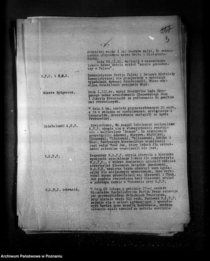 Obraz 7 z jednostki "Sprawozdania sytuacyjne tygodniowe za czas od 1 marca do dnia 28 marca 1930 r. /nr 18-21/"