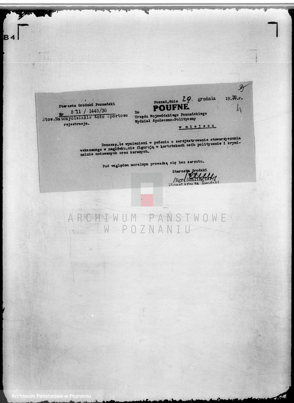 Obraz 8 z jednostki "/Nauczycielskie Koło Sportowe w Poznaniu/"