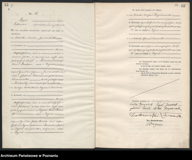 Obraz 15 z jednostki "[Księga małżeństw]"