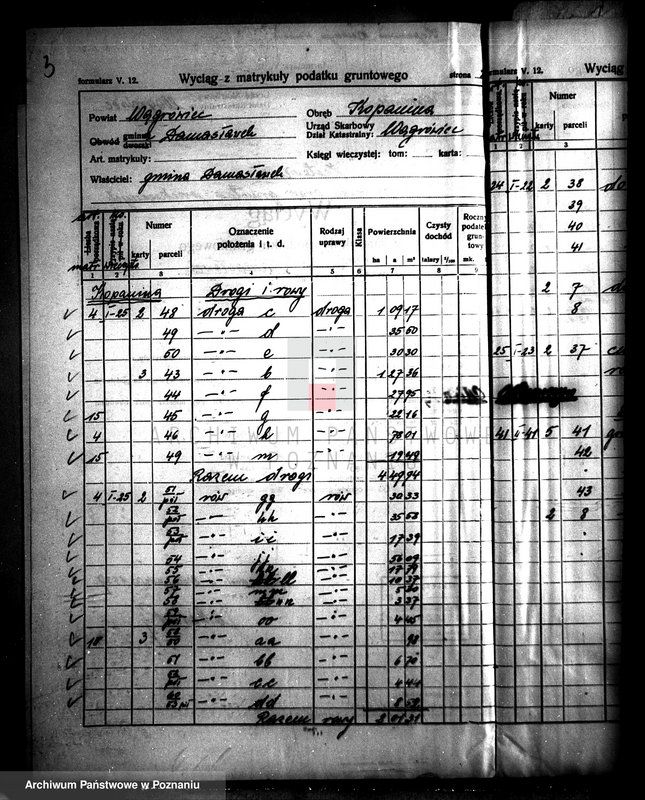 Obraz 7 z jednostki "Przewłaszczenie ziem dotacyjnych Kopanica-Starężynek powiat wągrowieckiego"