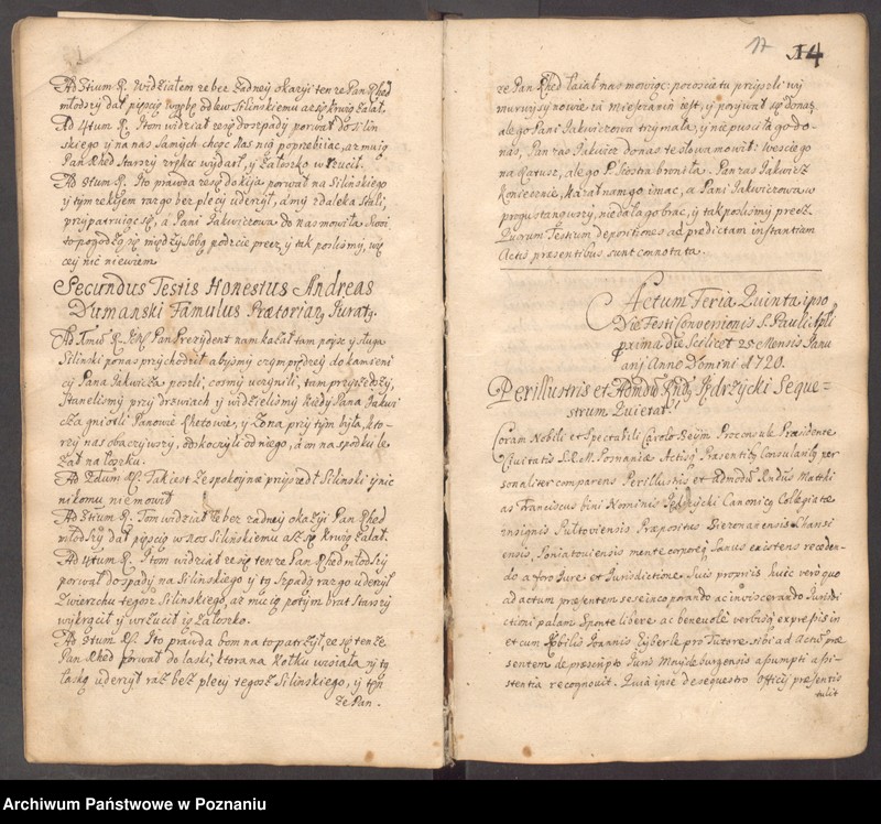 Obraz 17 z jednostki "Acta consularia civitatis SRMtis Posnaniae."