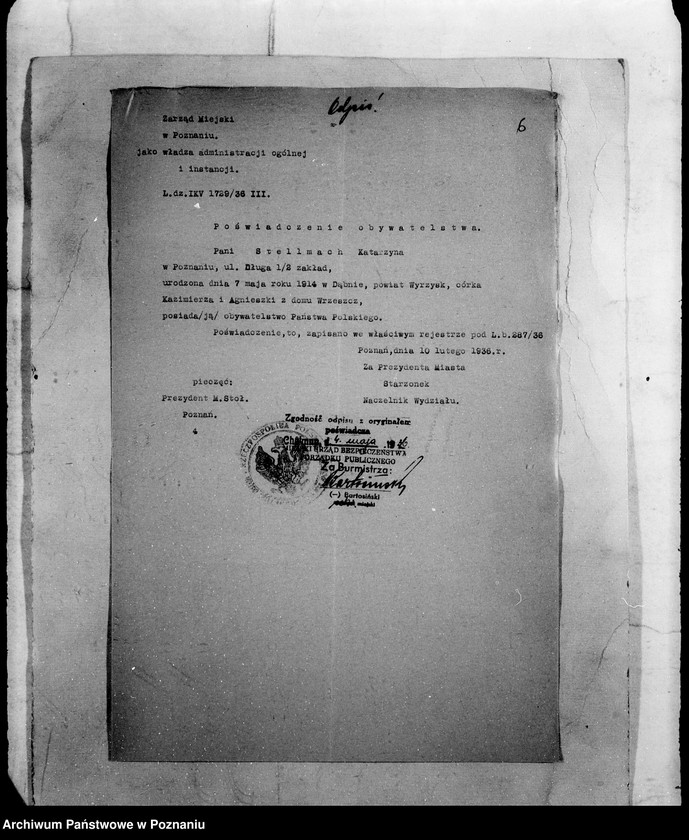 Obraz 10 z jednostki "/Podanie o dopuszczenie do egzaminu pielęgniarskiego/"