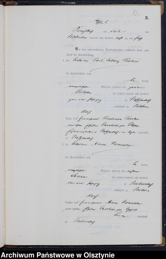 image.from.unit.number "Heiraths-Neben-Register Nr 1 - 16"