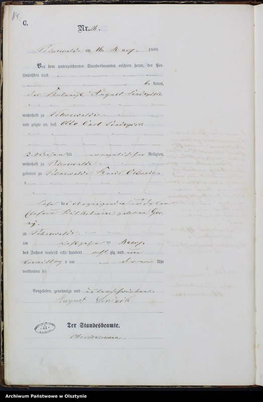 image.from.unit.number "Sterbe-Haupt-Register Nr 13 - 90"