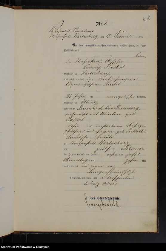 image.from.unit.number "Sterbe-Haupt-Register Nr 1 - 16"