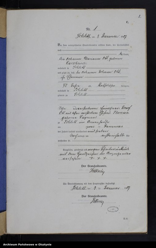 image.from.unit.number "Sterbe-Neben-Register Nr 1 - 22"