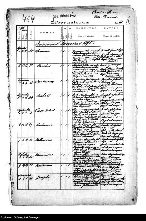 image.from.unit.number "Parafia: Hanaczów. Dekanat: Gliniany. Kopie z ksiąg metrykalnych ur., śl., zg. tylko dla miasta Hanaczów, miasta Mikołajów i wsi: Hanaczówka, Podjarków, Stanimierz."