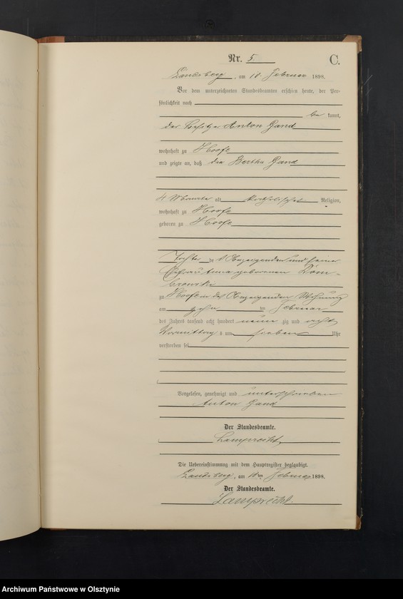 image.from.unit.number "Sterbe-Neben-Register Nr 1 - 30"