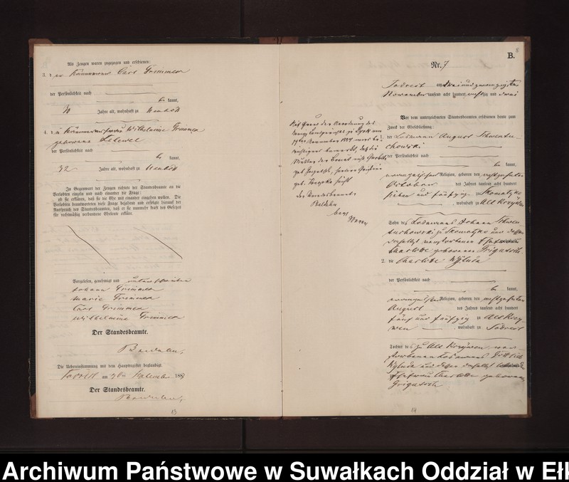 image.from.unit.number "Heiraths-Neben-Register des Preussischen Standes-Amtes Neuhoff Kreis Loetzen"