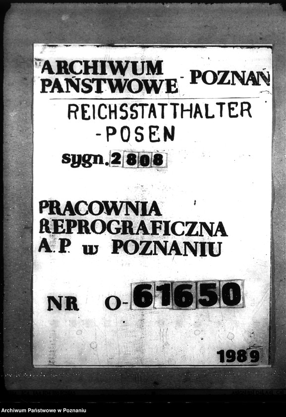 Obraz 1 z jednostki "Łupy wojenne zdobyte podczas powstania warszawskiego - Aktion Warschau. Hauptakten II."